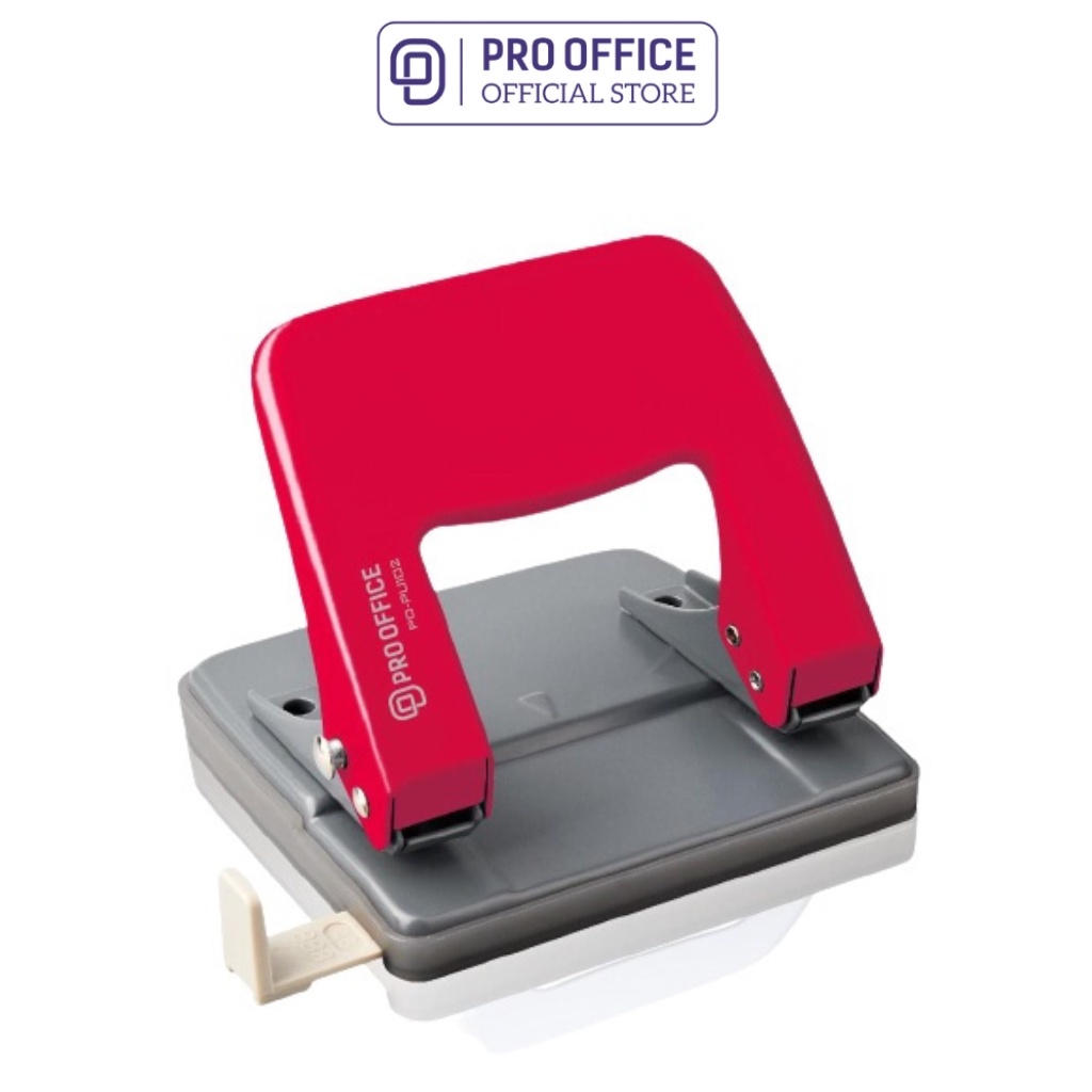 Dụng Cụ Bấm Lỗ Giấy PRO OFFICE Chống Trơn Trượt, An Toàn Khi Bấm PO-PU101/102/103