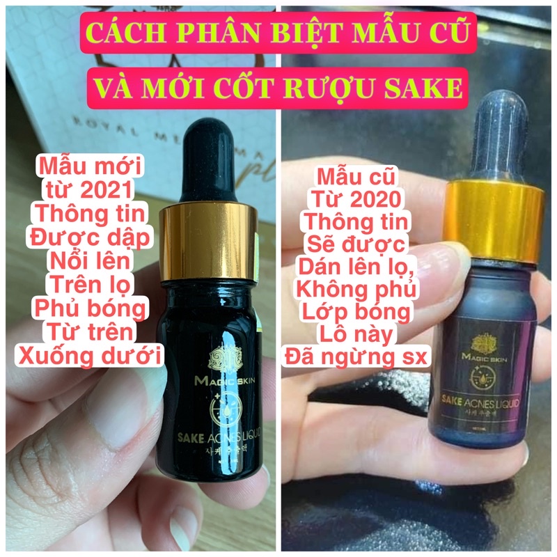 Serum mụn không sưng cốt rượu sake Sake Acnes Liquid Magic Skin - MS.021 | BigBuy360 - bigbuy360.vn