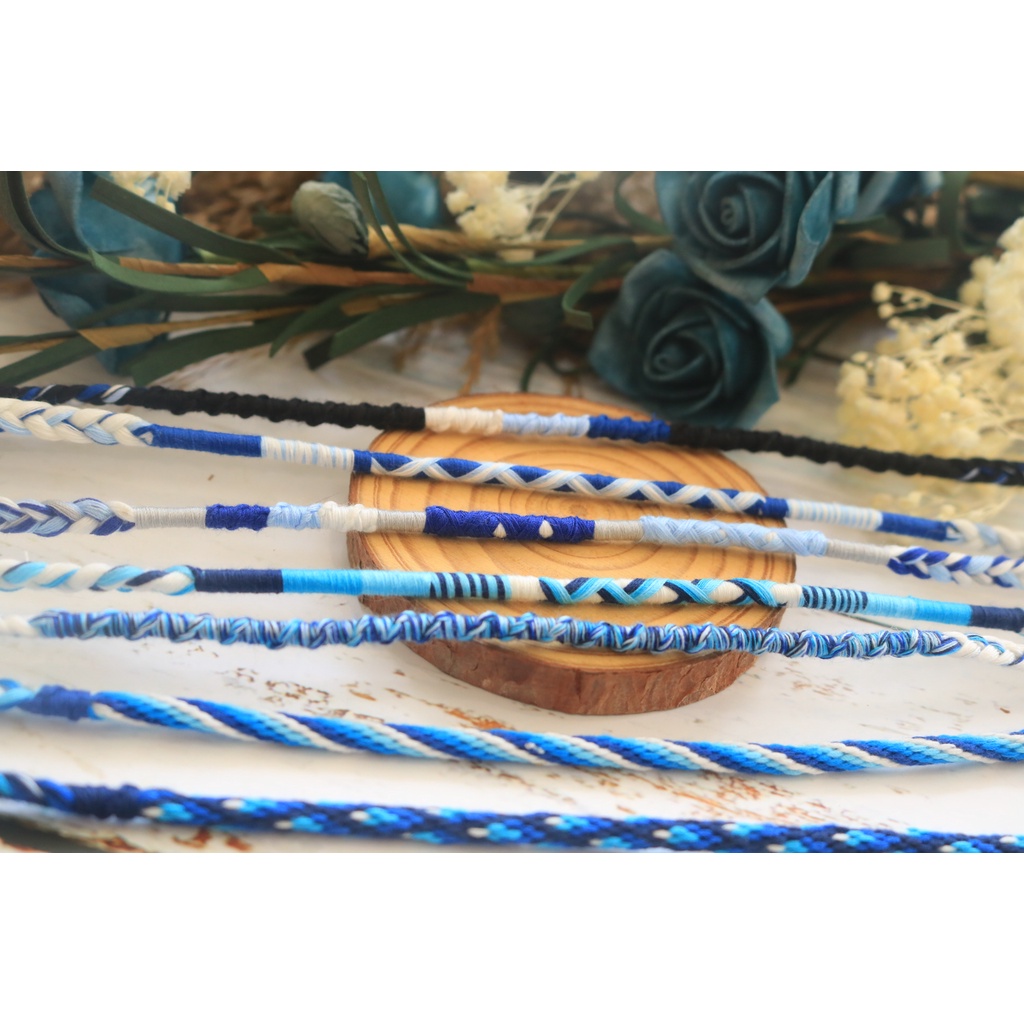 ️vòng handmade tông màu xanh dương - mẫu theo số trong hình