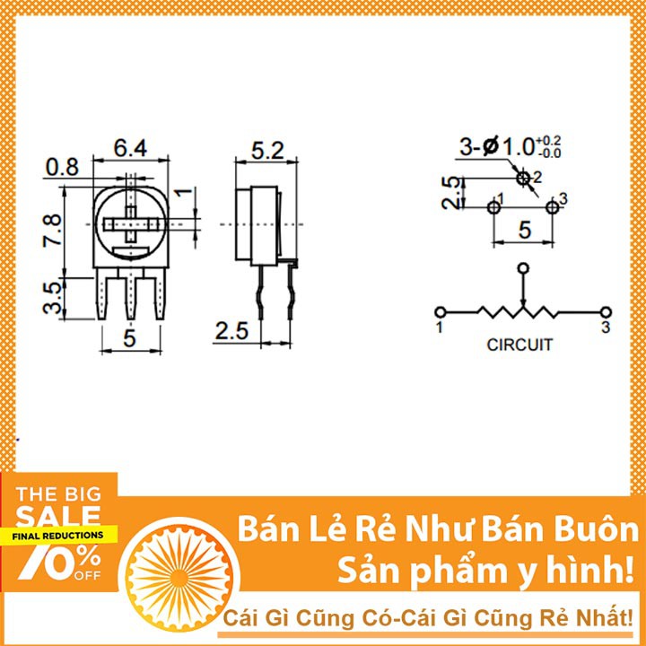 Biến Trở Tam Giác Giá Rẻ