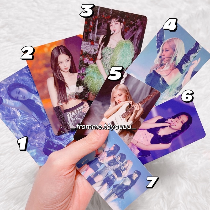 Ảnh photocard BLACKPINK card Rosé Jennie Jisoo Lisa chính hãng