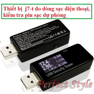Thiết bị test JUWEI Safety Tester J7-t / USB test đo dòng sạc điện thoại, kiểm tra pin sạc dự phòng