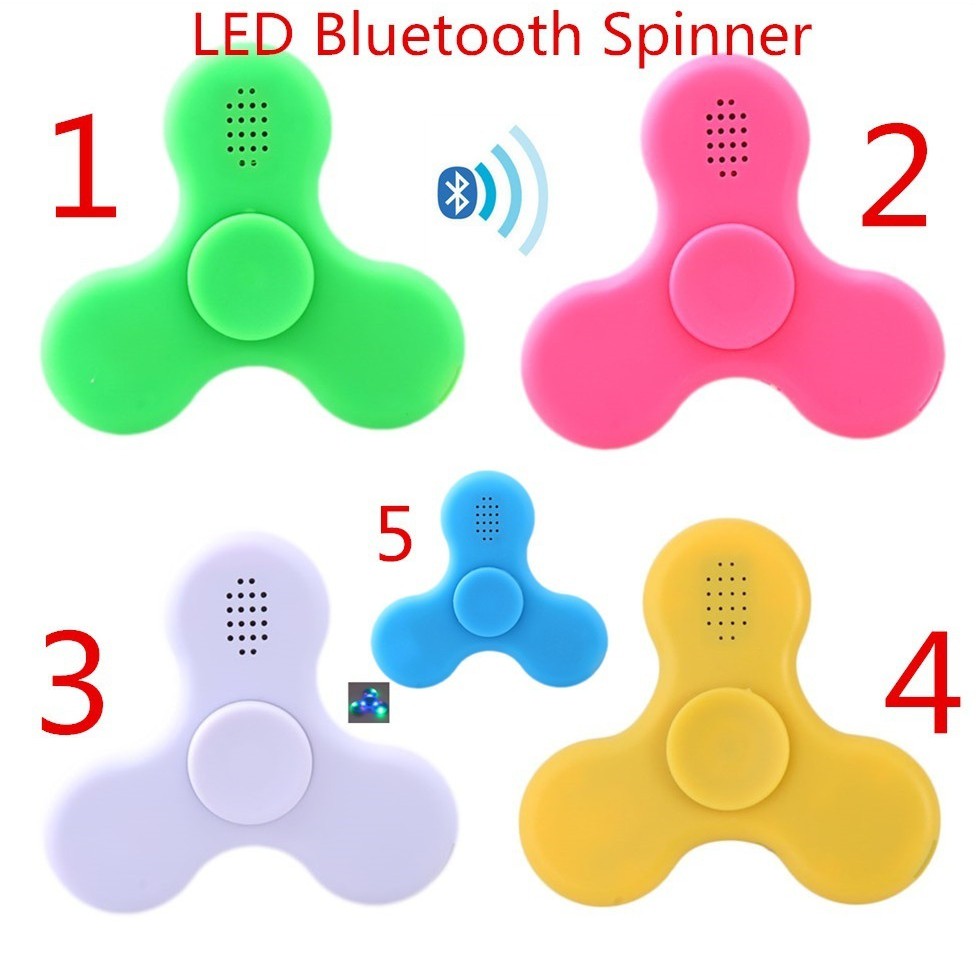 Con quay đồ chơi Fidget Spinner 3 cánh có gắn đèn LED đồ chơi giảm stress hiệu quả