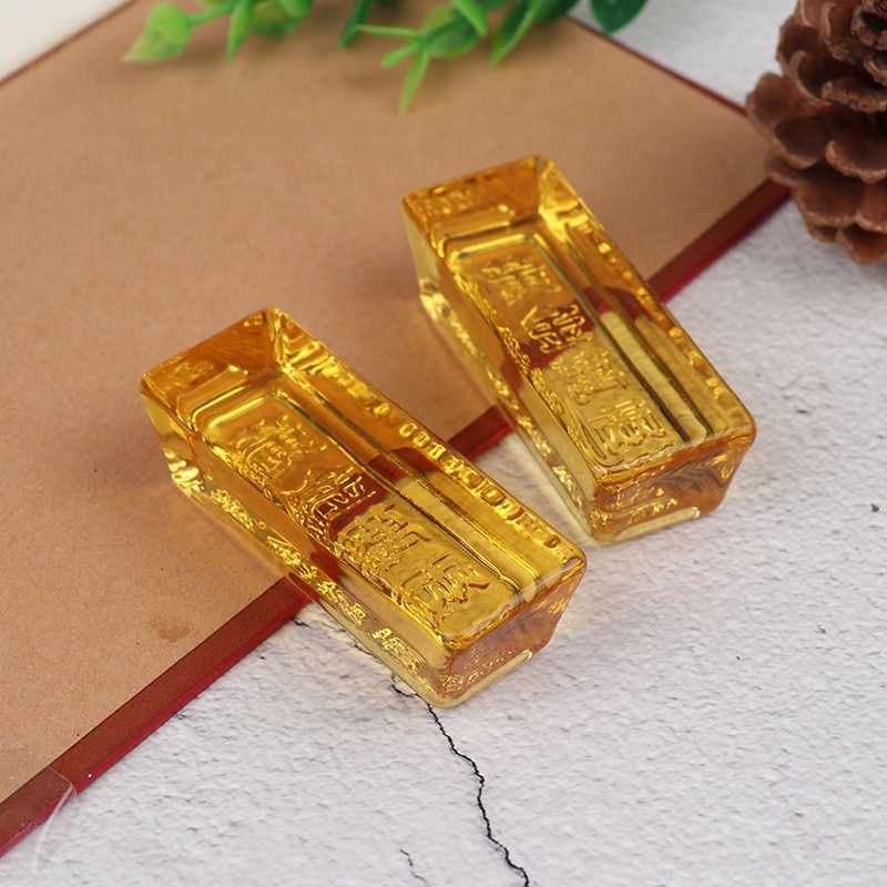 Thanh Vàng Phong Thủy May Mắn Trang Trí Nhà Cửa