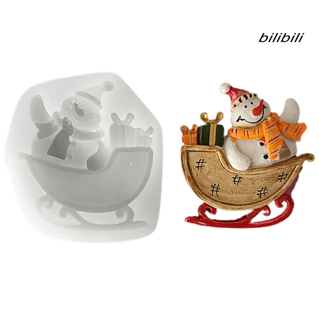 Khuôn Làm Bánh Không BPA Chống Dính Hình Ông Già Noel DIY