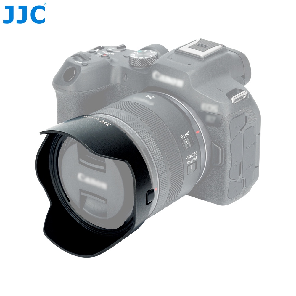 Loa che nắng ống kính JJC EW-65B thay thế cho Canon EF 24mm 28mm f/2.8 IS USM/ RF 24mm F1.8 MACRO IS STM