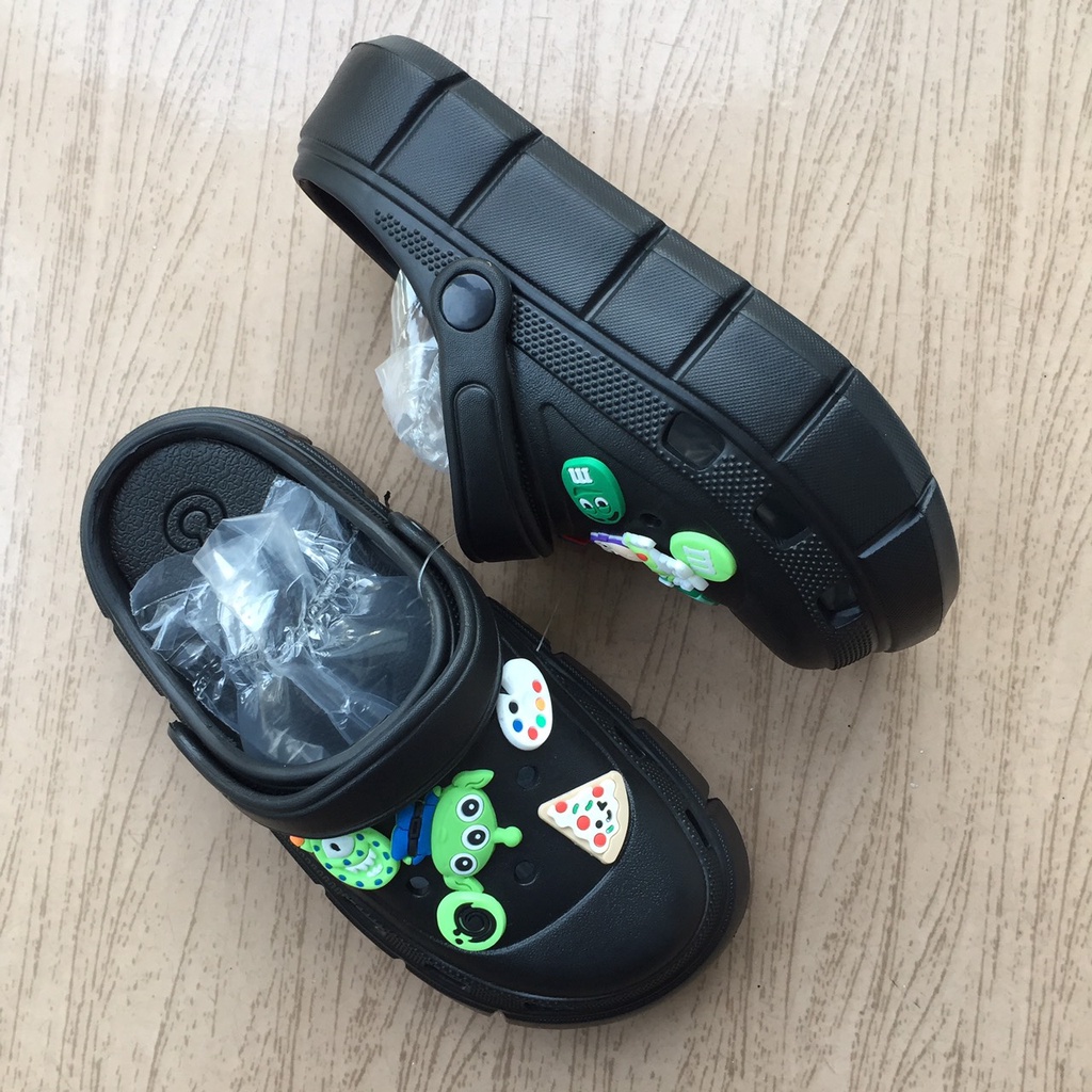 Xả Kho ) Dép Cross Nữ Siêu Cute Đế 4cm, Nhẹ, Êm Kèm Sticker Dễ Thương Mẫu Mới Nhất