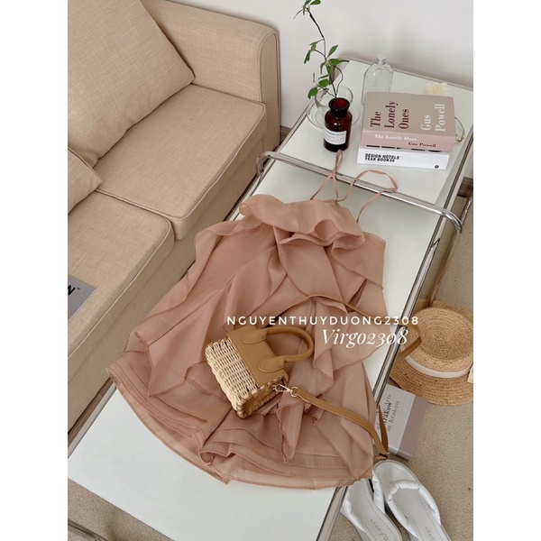 [NEW]SET TƠ ORGANZA CỔ YẾM BÈO NHÚN CÁCH ĐIỆU TIỂU THƯ