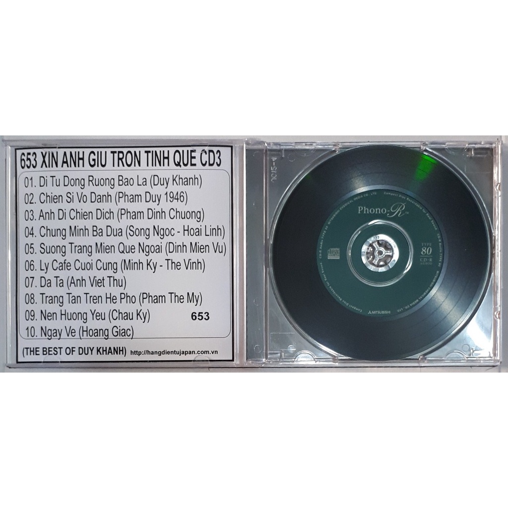 Bộ 4 CD ca sĩ Duy Khánh Xin giữ trọn tình quê