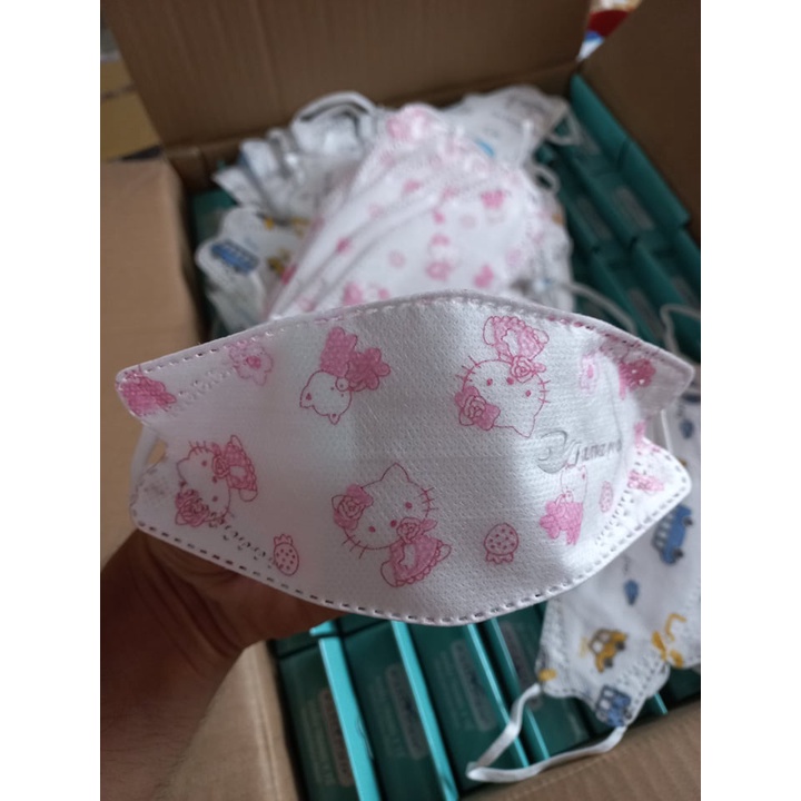 ĐỦ HÌNH DỄ THƯƠNG- COMBO 3- HỘP 10 CÁI] Khẩu trang y tế cao cấp trẻ em kháng khuẩn Famapro 4D Kids