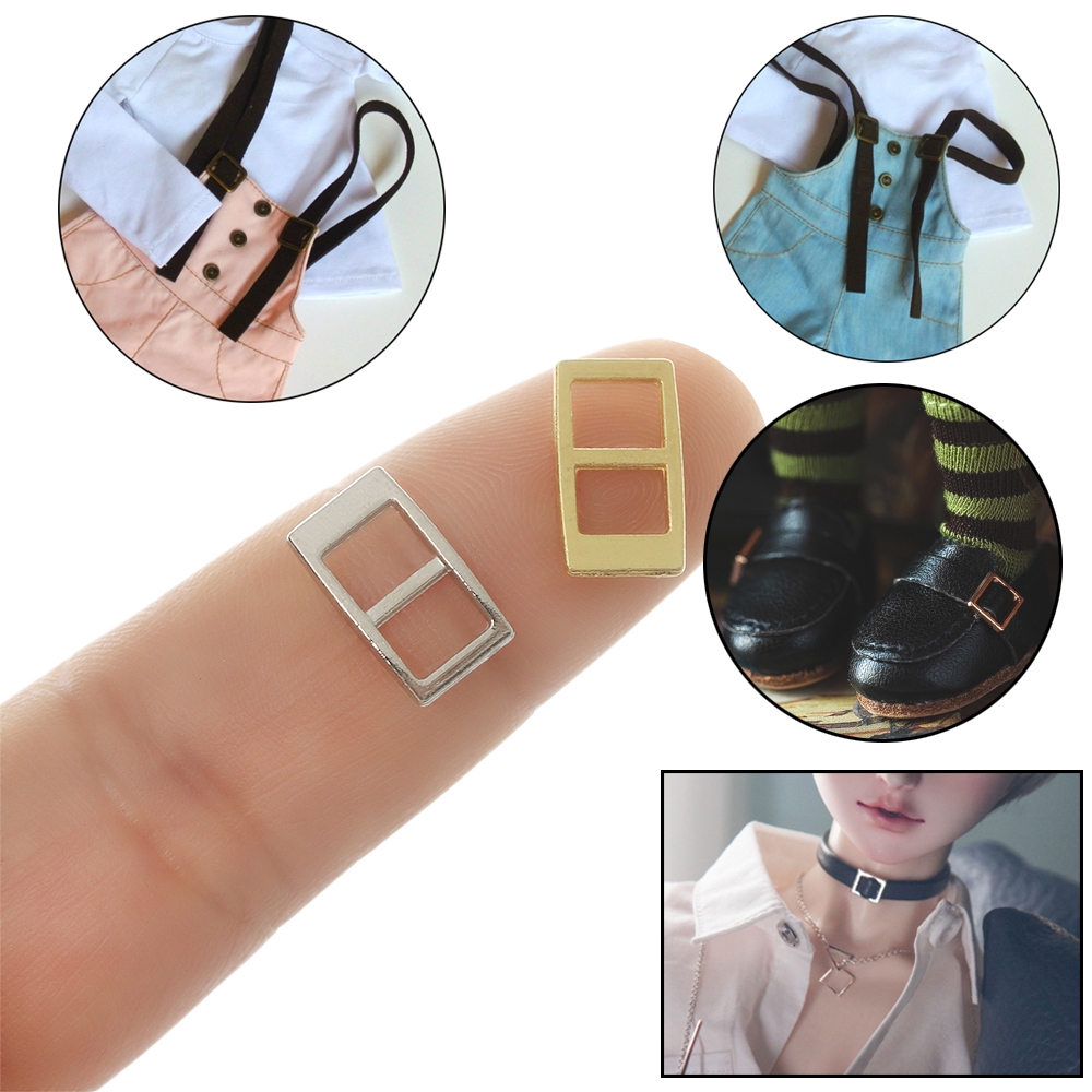 ROW 20/40pcs 5mm High Quality 4 Colors Mini Ultra-small Stuffed Toys Tri-glide Buckle