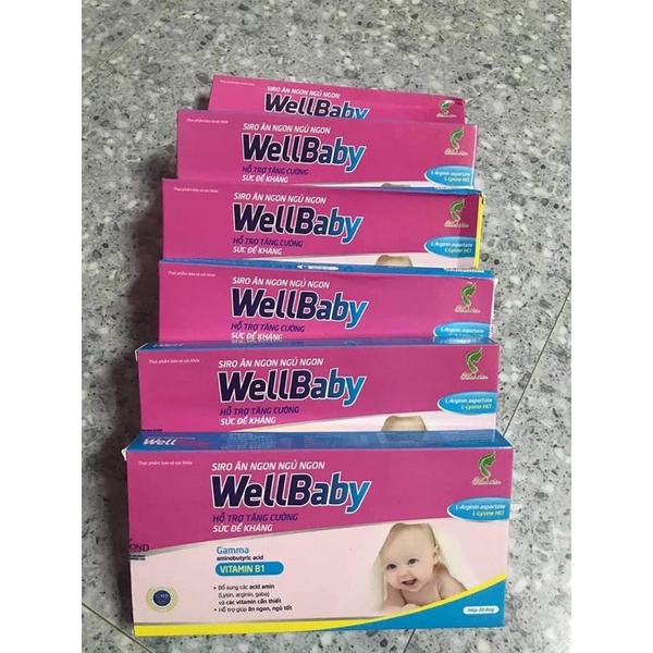 Siro Ăn Ngon Ngủ Ngon Wellbaby Hộp 20 Ống
