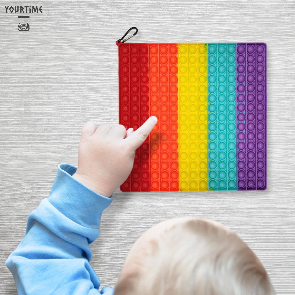 Đồ chơi Silicone Push Pop Bubble Autism Toy Kids Adults Fidget Stress Relief Game