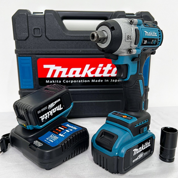 [Mẫu mới 2023] Máy siết bulong Makita 20v - Lõi đồng 100% - Pin 10 Cell - Bắn ốc - Bắt vít - Máy khoan