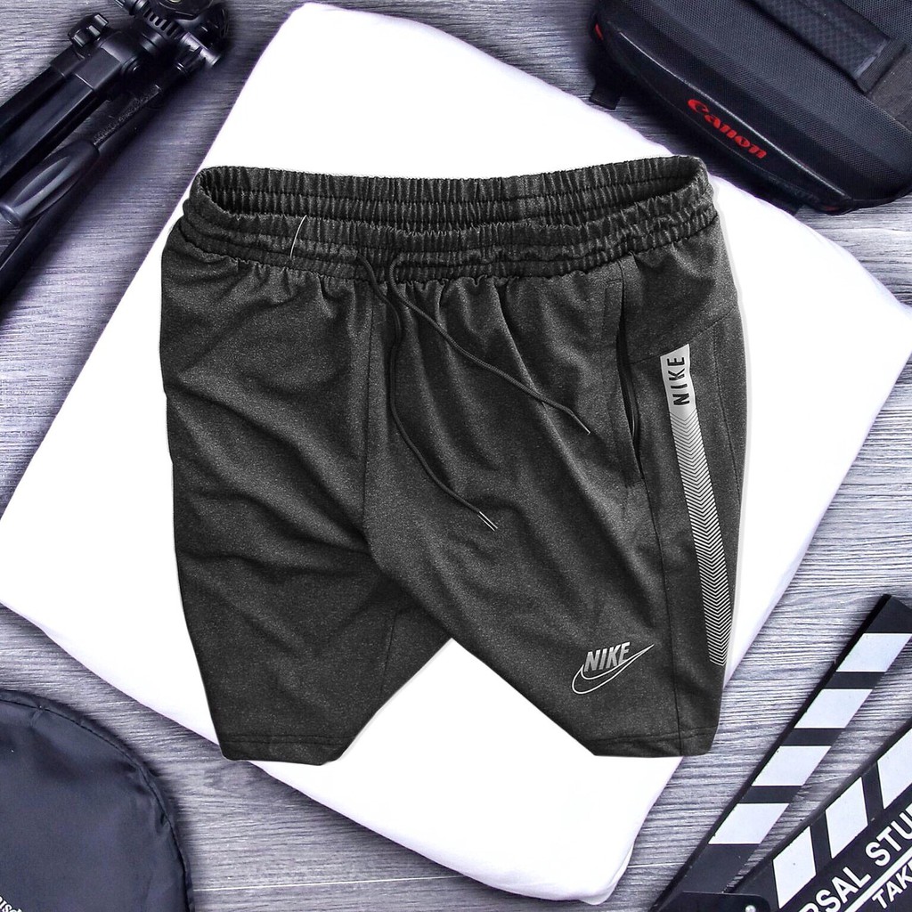 Quần Short Thun Poly Thể Thao Nam Nữ Unisex Chất Co Giãn Không Xù