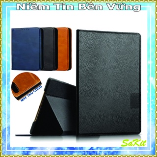 Bao da thật ví để tiền may thủ công, máy tính bảng samsung tab S5e (T720,T725)- 2019.