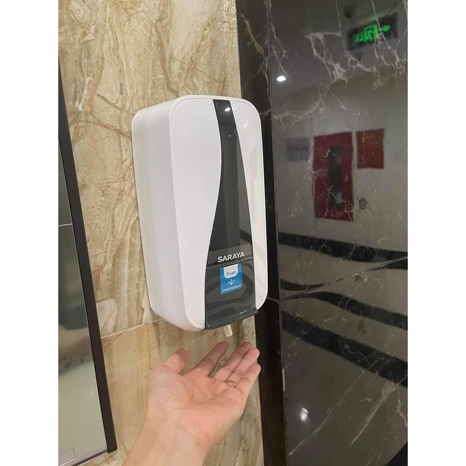 Bình đựng nước rửa tay, cồn sát khuẩn nút nhấn cao cấp Saraya