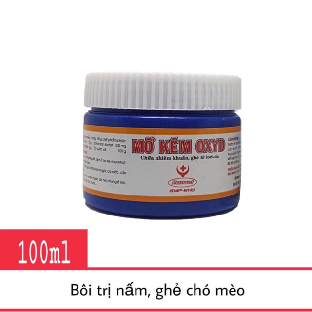 Đặc trị nấm ghẻ Mỡ kẽm Oxyd cho chó mèo