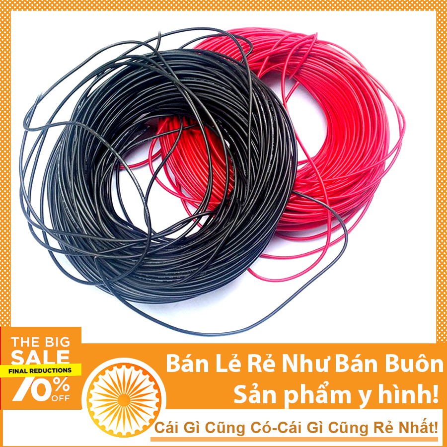 Dây Điện To ( Lõi nhiều Sợi ) Dài 1m Nhiều Màu DHCNHN