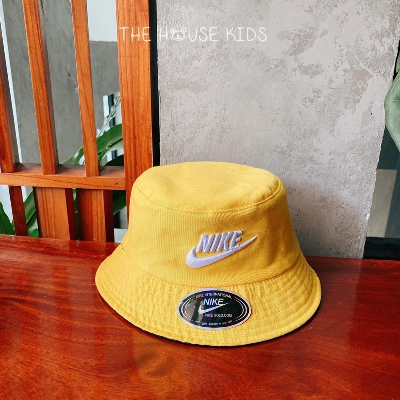 Mũ bucket - Nón tai bèo chữ thêu 2 mặt cho bé - THE HOUSE KIDS