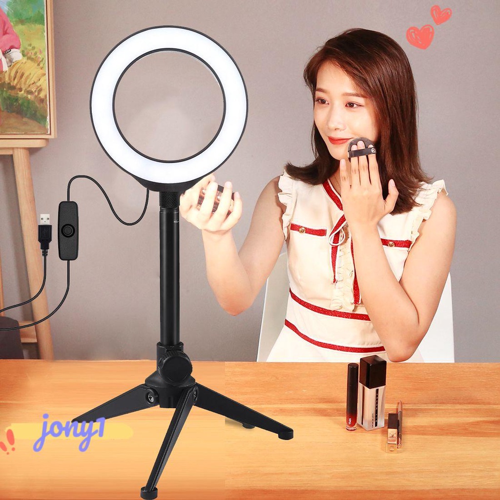 Đèn LED Tròn Cổng USB Hỗ Trợ Chụp Ảnh Selfie