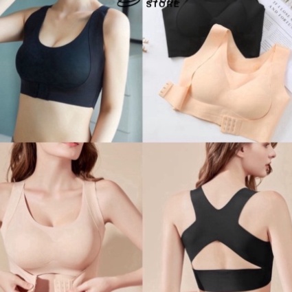 Áo lót nâng ngực đúc su cài trước, áo lót không viền may chống xệ chống gù Joly Lady