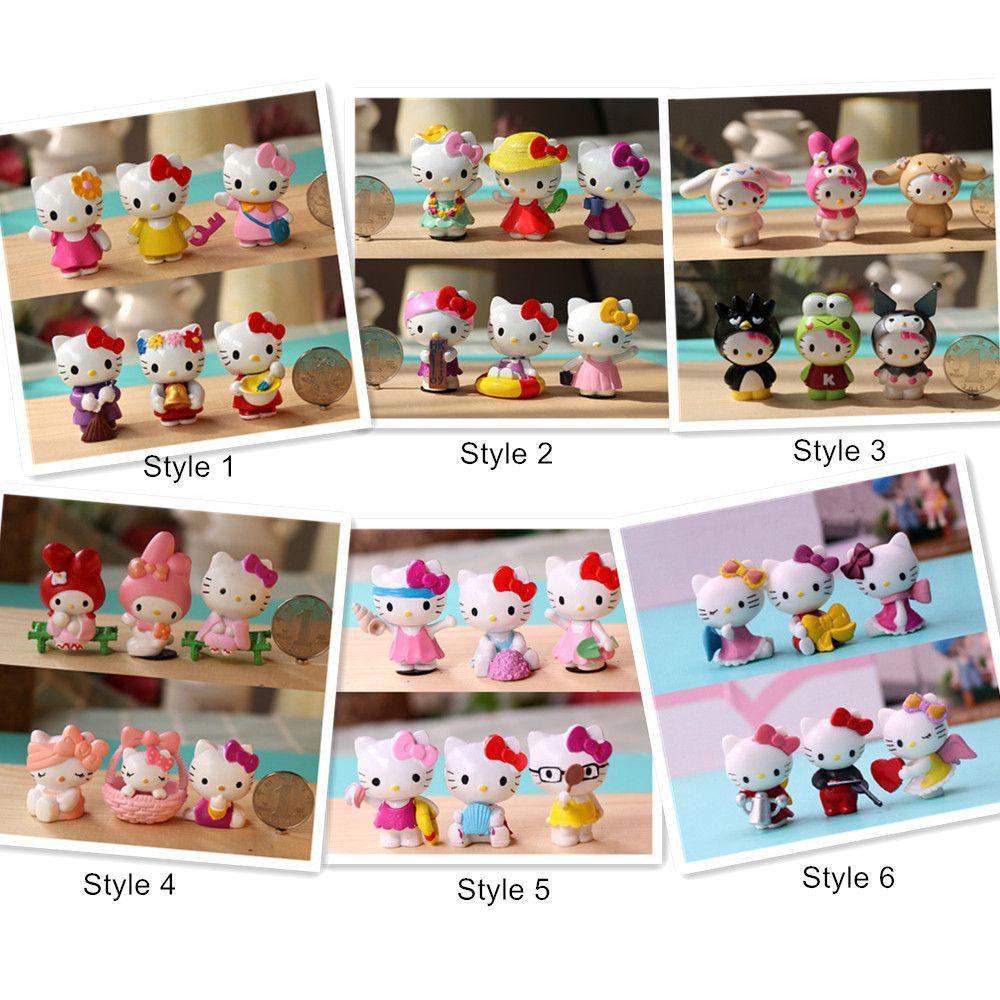 Mô Hình Nhân Vật QUINTON Hello Kitty 5cm Dùng Để Trang Trí Bánh Kem