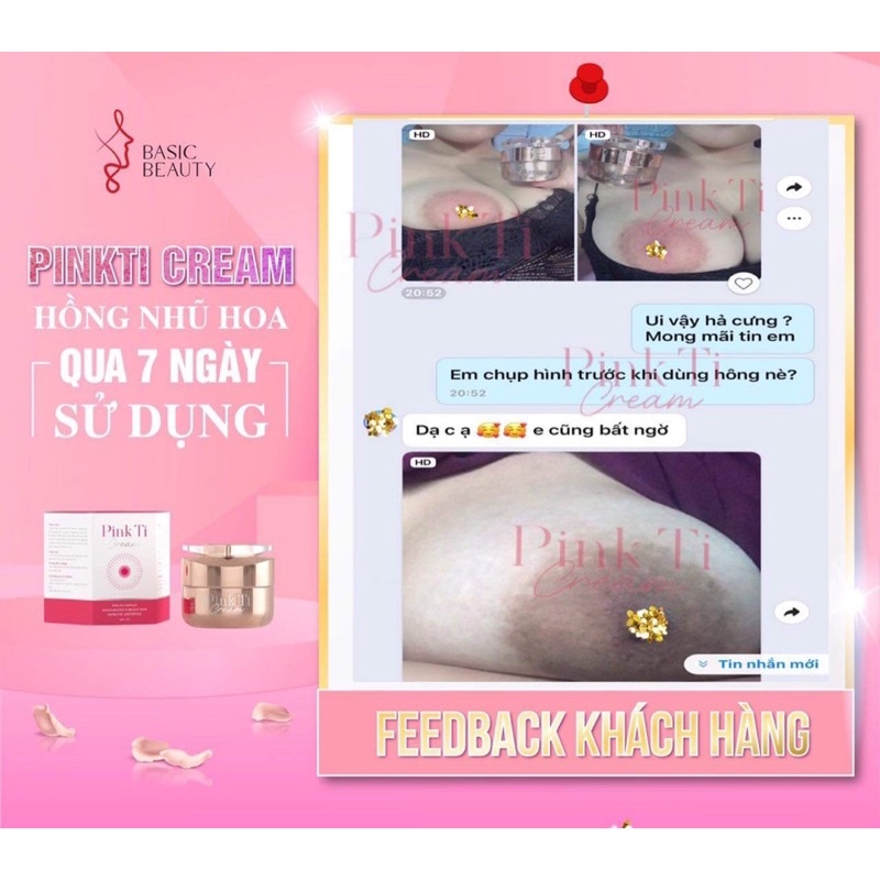 [HỒNG SAU 5 NGÀY] PINK TI CREAM- KEM LÀM HỒNG NHŨ HOA- MỜ THÂM NÁCH BẸN- HÀNG CHÍNH HÃNG POWER QUEEN