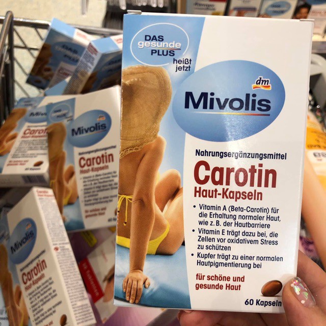 Viên Uống Chống Nắng Đức Carotin Mivolis Das Gesunde Plus Carotin 60 Viên | BigBuy360 - bigbuy360.vn