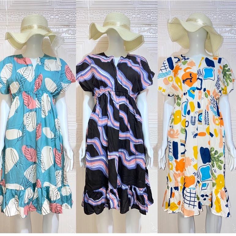 V@m Đầm Ngắn Xếp Ly Dành Cho Bà Bầu Cho Con Bú Tại Nhà Bán Chạy Nhất