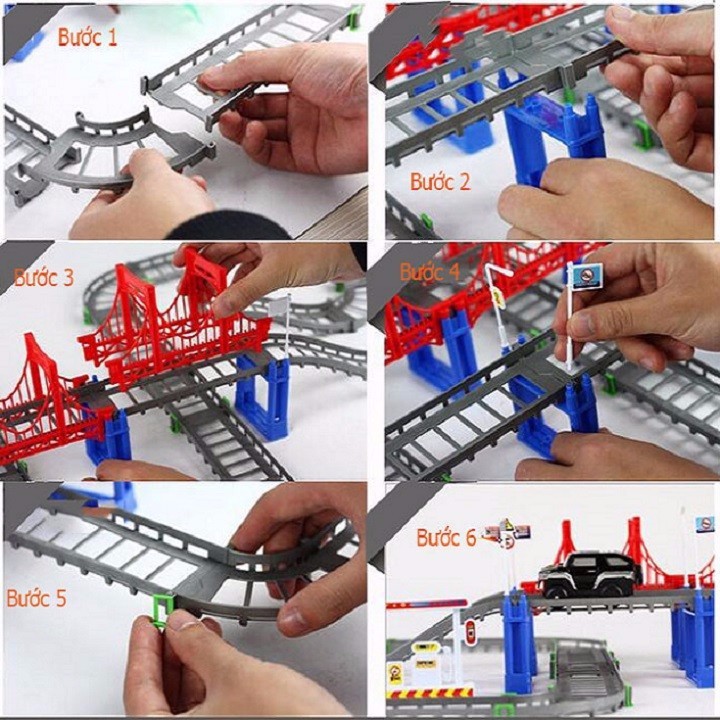 Bộ Đồ Chơi Đường Ray 56 Chi Tiết Cho Bé Thỏa Sức Sáng Tạo