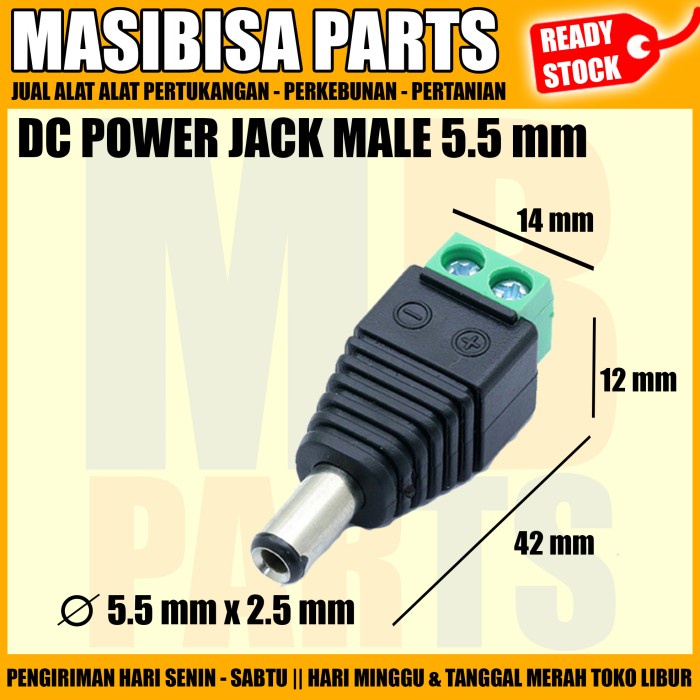 Cctv JACK DC MALE kết nối / DINAMO PUMP / Nước 12V MINI