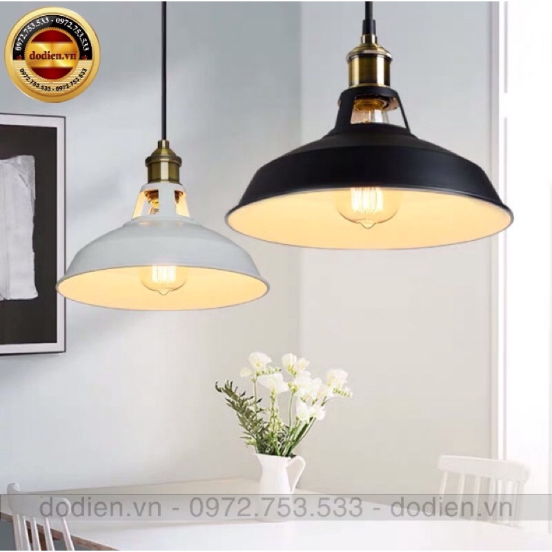 Đèn thả T032 quán cafe nail hiện đại chao hở cổ