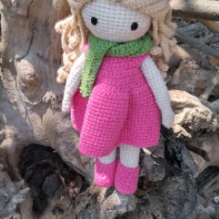 Bup bê HandMade cột tóc cài nơ