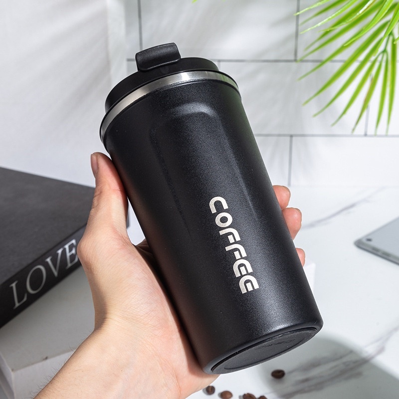 Bình giữ nhiệt Coffee inox 304 dung tích 500ml kiểu dáng châu âu cầm tay sang trọng