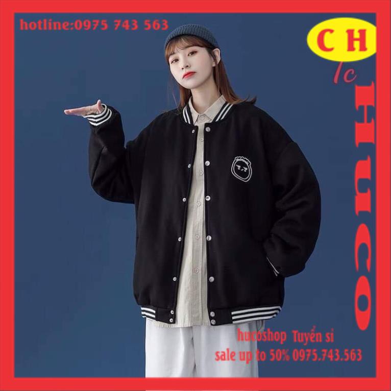 ÁO Khoác bomber logo mặt cười  thời trang thu đông Nam Nữ chất nỉ form thụng tay bồng  unisex freesize mặc đôi nhóm | BigBuy360 - bigbuy360.vn
