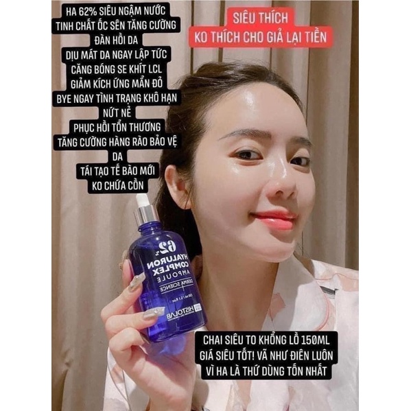 Tinh chất dưỡng ẩm Hyaluron 62% Histolab Complex Ampoule Hàn Quốc