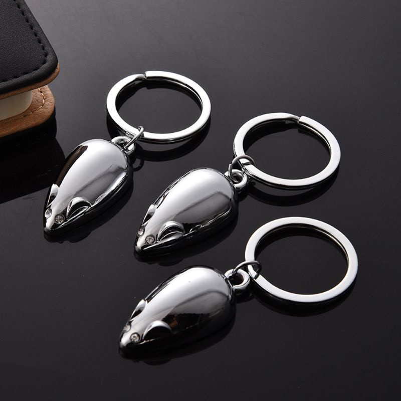 Móc Khóa Kim Loại Hình Chuột Độc Đáo