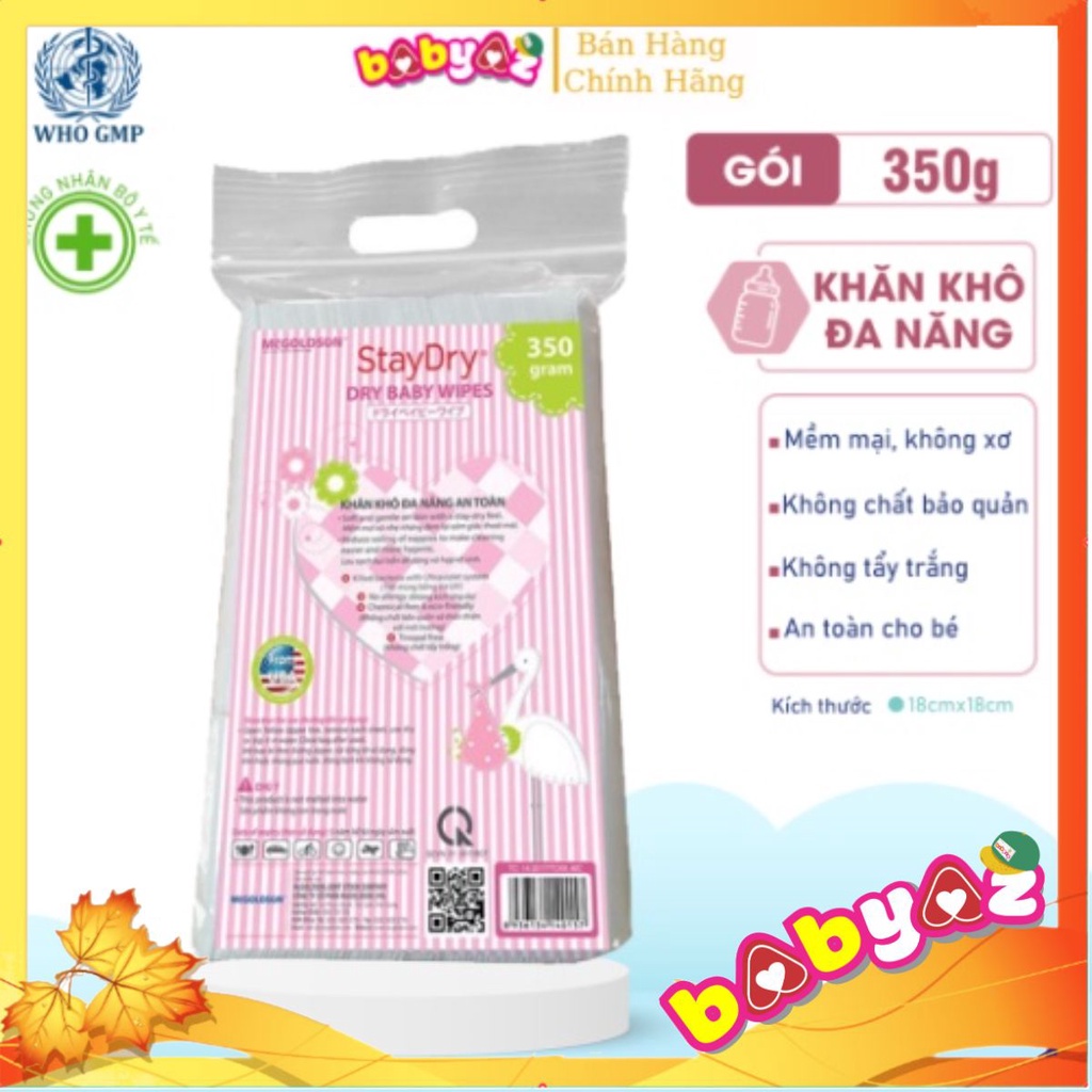 Khăn Khô Đa Năng McGoldson Stay Dry Bịch 300gr- 350gr Tiện Dụng An Toàn