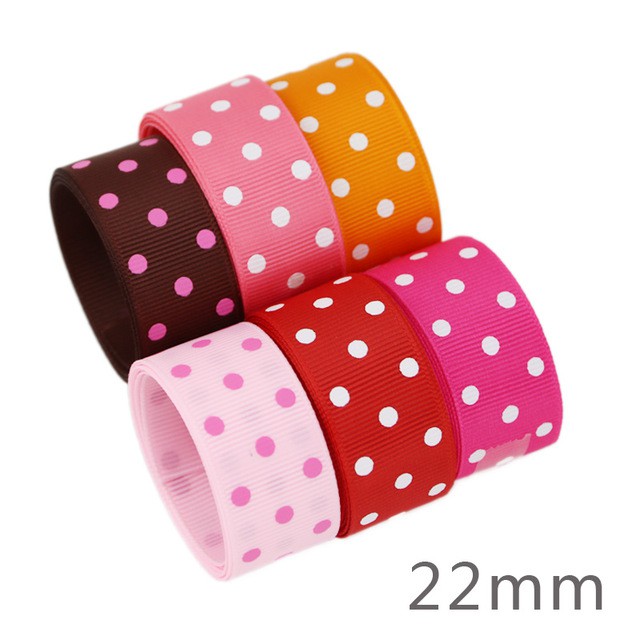 Bộ 6 Ruy Băng Ren In Họa Tiết Dễ Thương (22 / 25mm / 38mm)