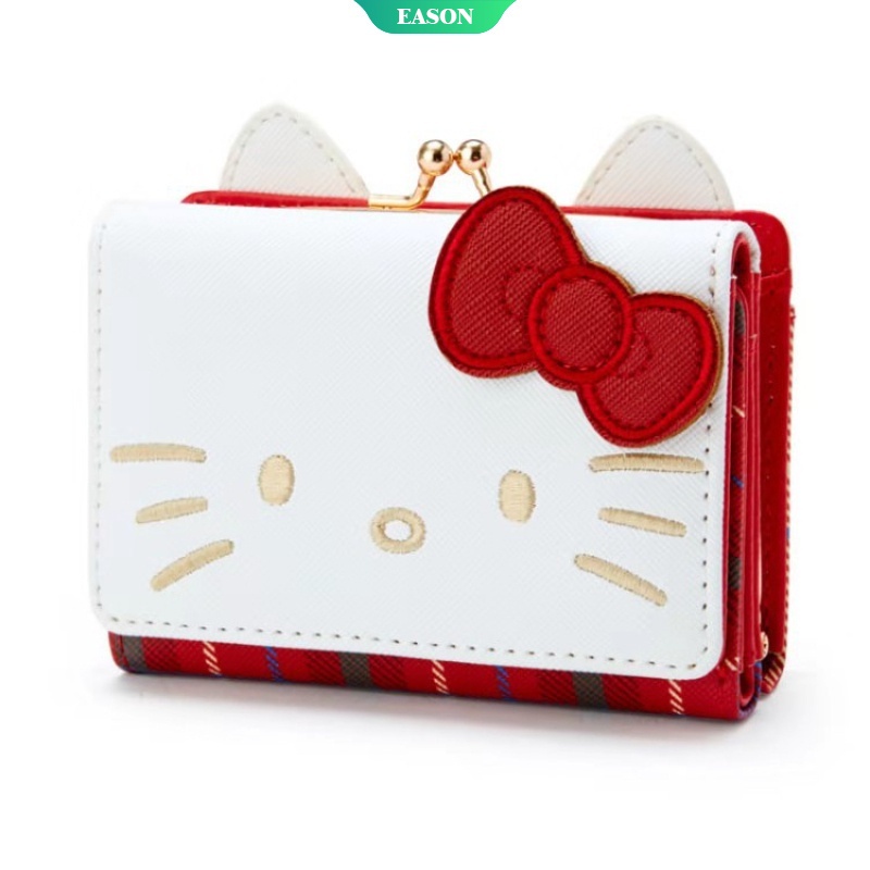 SANRIO Ví Da PU Họa Tiết Hoạt Hình Hello Kitty My Melody Dễ Thương Chất Lượng Cao Cho Nữ