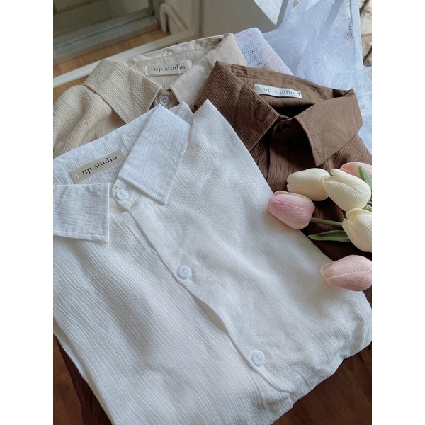 ÁO SƠ MI KHOEN EO RÚT DÂY