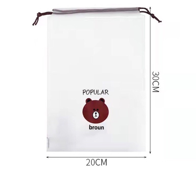 Màng bọc thực phẩm co giãn siêu dai có chun hình túi gấu set 100 chiếc