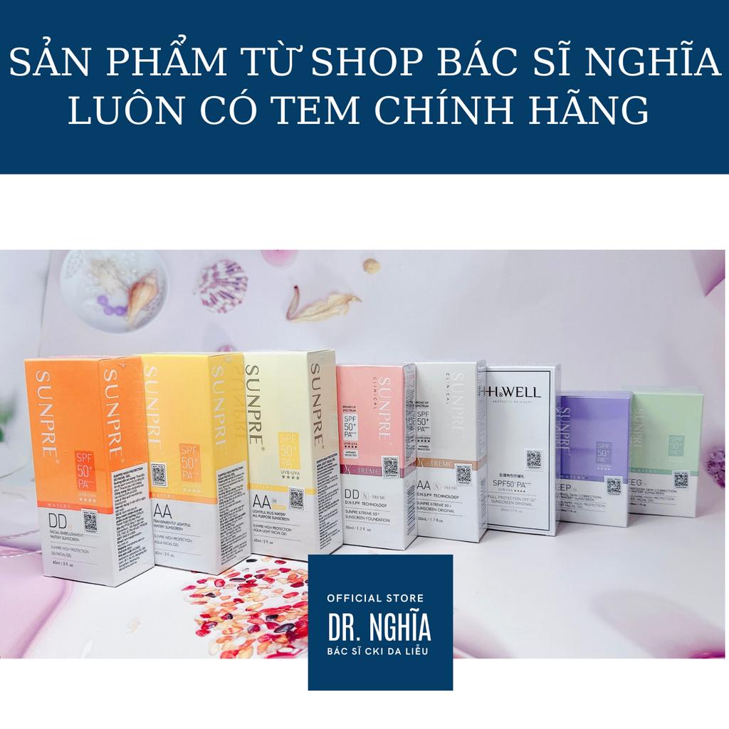 KCN KEM CHỐNG NẮNG MẪU MỚI MONA SUNPRE FREMA HIGH PROTECTION VÀNG AAL / XANH EG/ TÍM EP