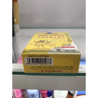 DẦU GỪNG THÁI DƯƠNG chai 24ml