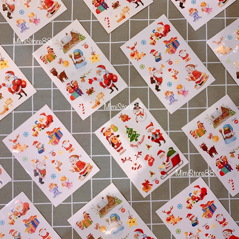 Tấm sticker Merry Christmas / Noel