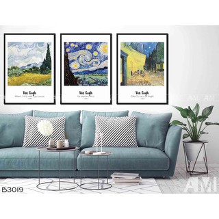 Set 3 Tranh Canvas Van Gogh