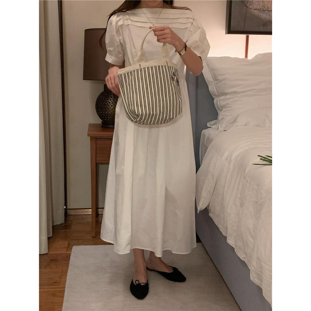 Đầm Thun Rớt Vai Dáng Dài Vừa Phải 60645
