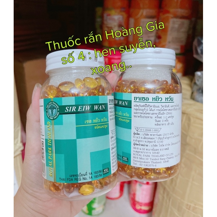 VIÊN UỐNG RẮN THÁI LAN