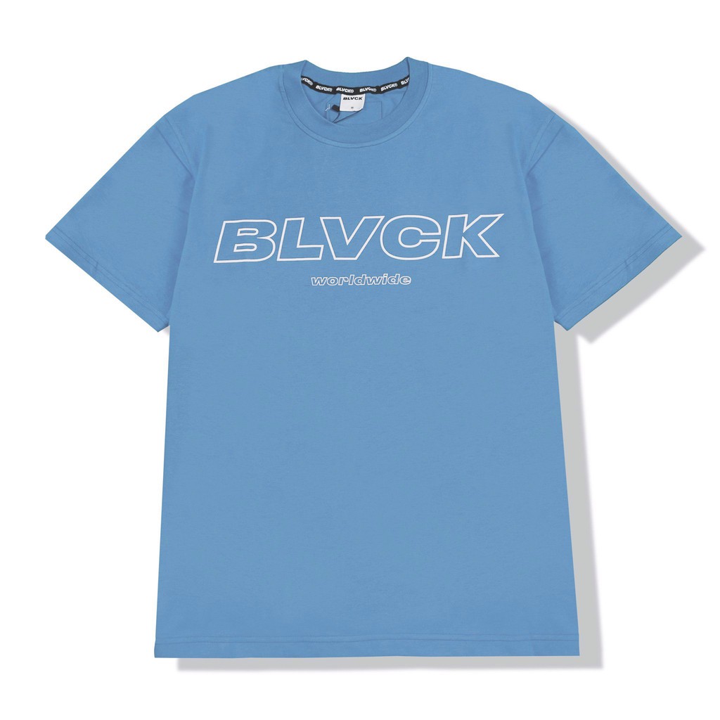 Áo thun BLVCK Worldwide - Màu xanh nhạt